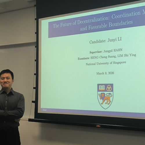 Congratulations Dr. Li Junyi
